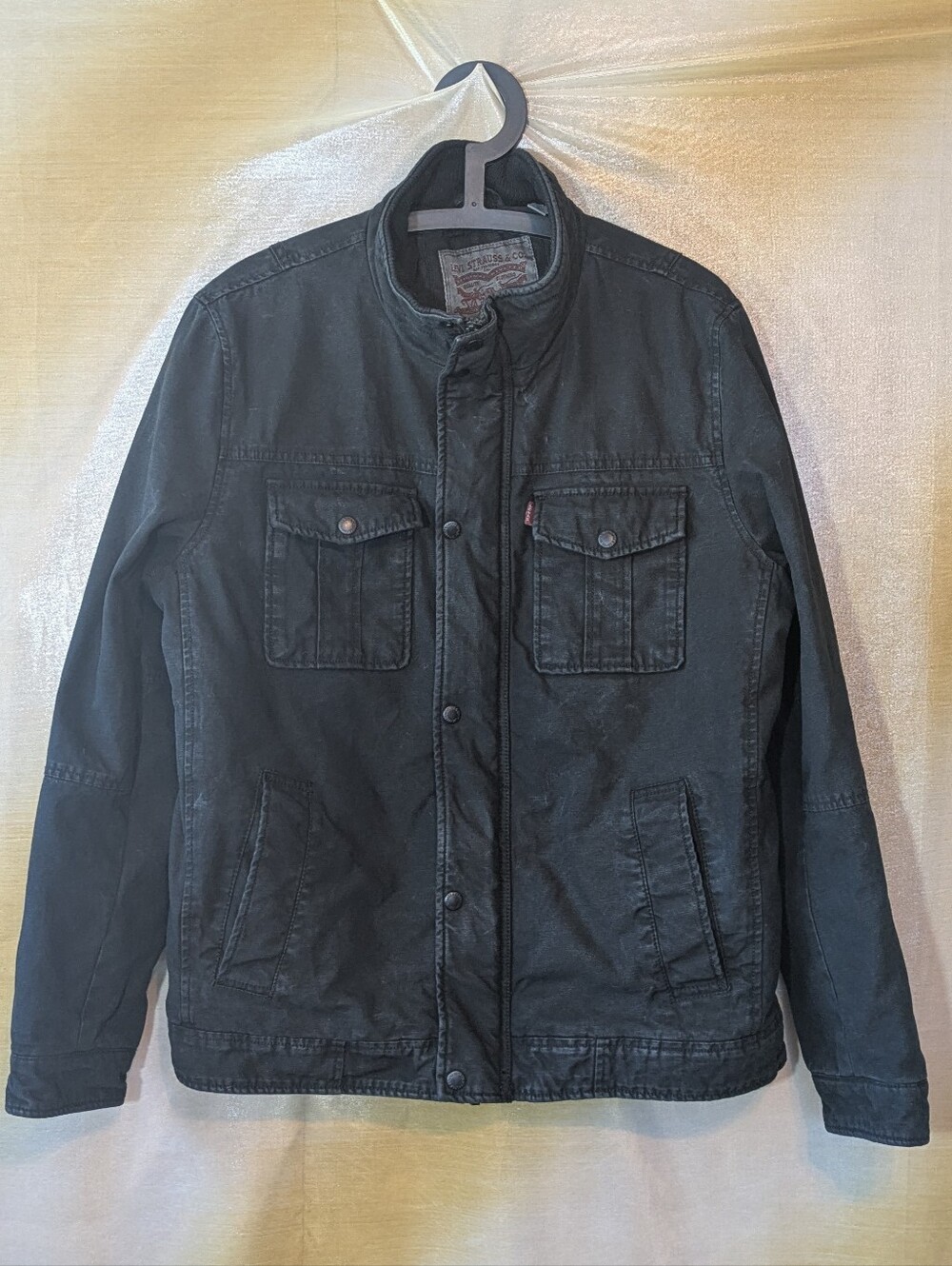 Men's Levi's Faded Black Heavyweight Bomber Jacket Medium